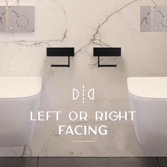 Brand New! Matte Black Toilet Paper Holder Shelf With Wipe Holder for Bathroom - Picture 6 of 8